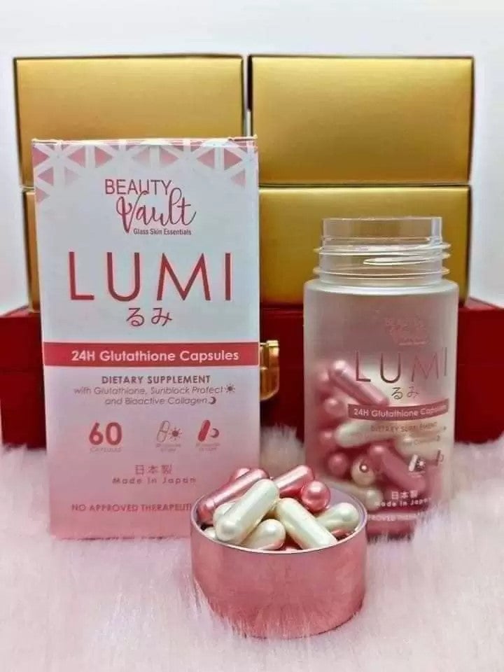 Beauty Vault LUMI 24H Glutathione Capsules 60 Capsules
