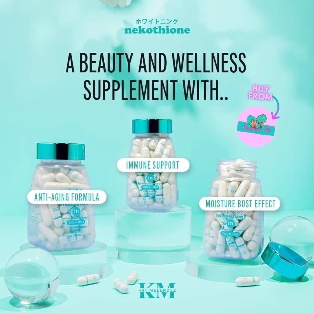 nekothione glutathione kath melendez Boost your day with a handy food supplement capsule for extra energy and wellness! Swak sa busy lifestyle at self-care routine. Masagana, because there's nothing better than Radiance within reach Nekothione